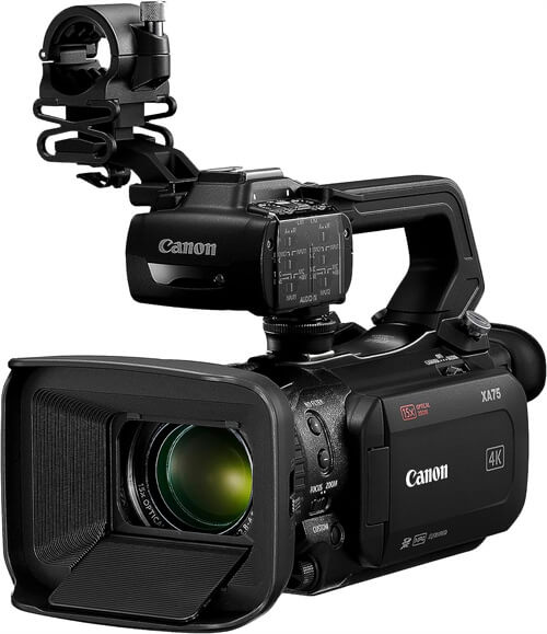 small 4k camera canon xa75 camcorder